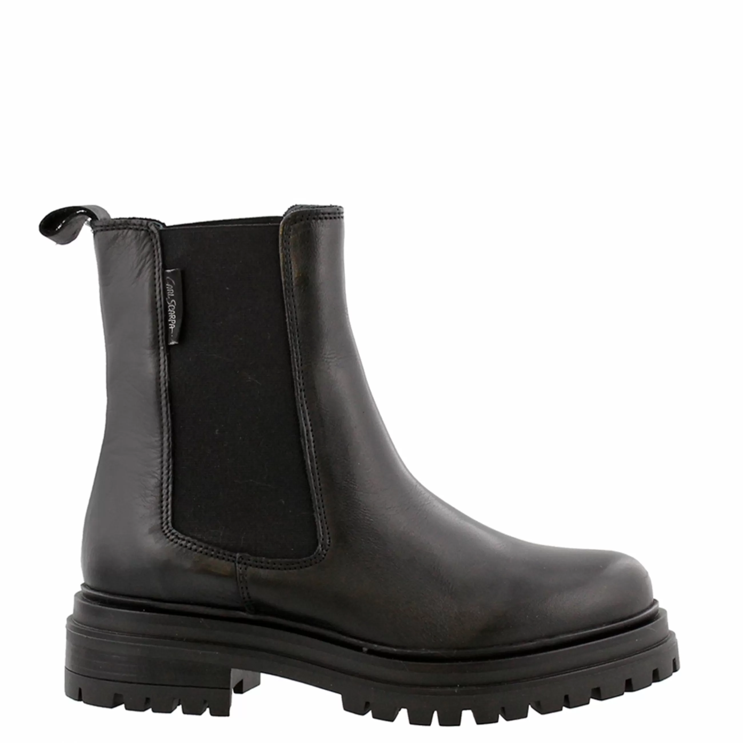 Selessia Black Leather Chelsea Boots>Carl Scarpa Hot