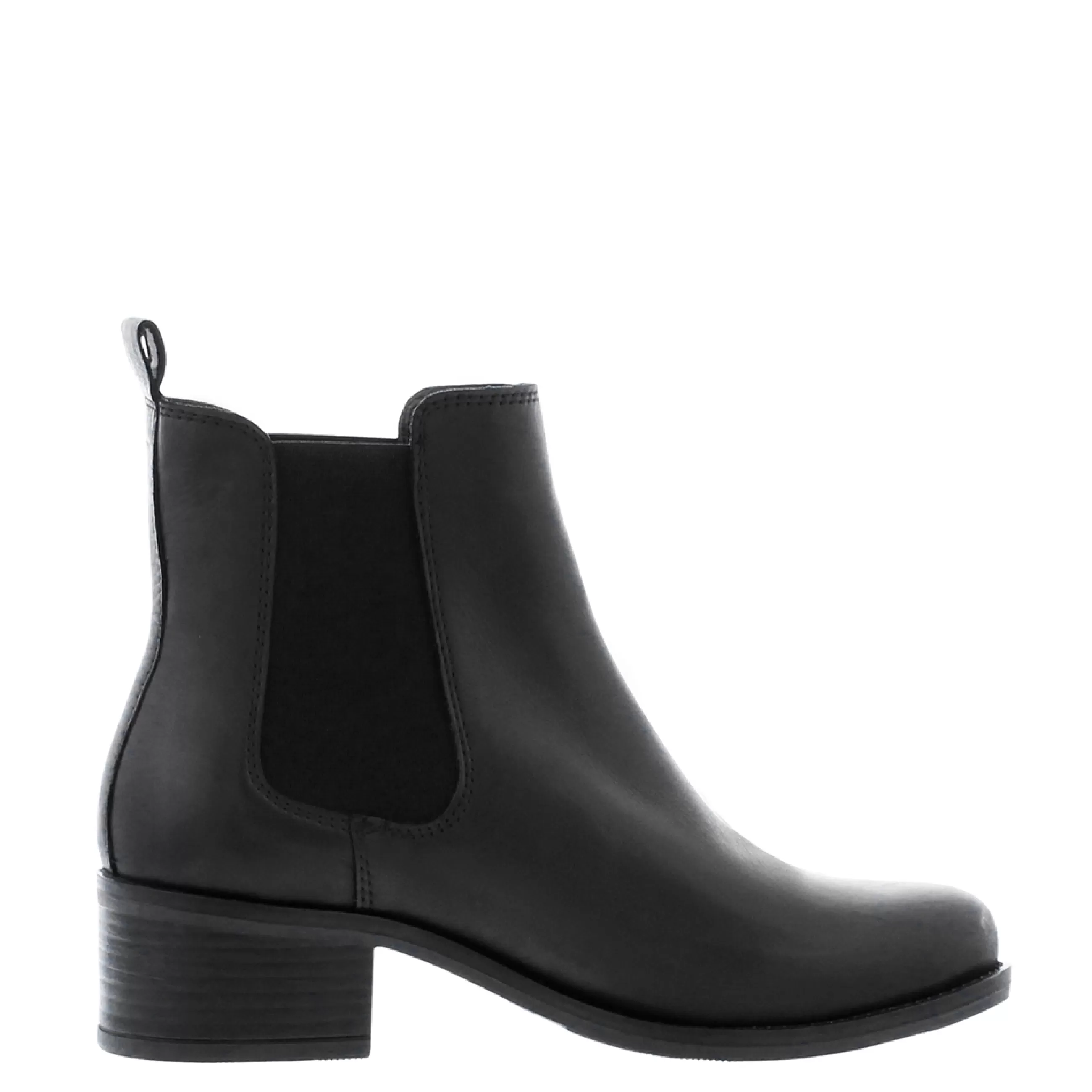 Stormi Black Leather Mid Heel Chelsea Boots>Carl Scarpa Sale