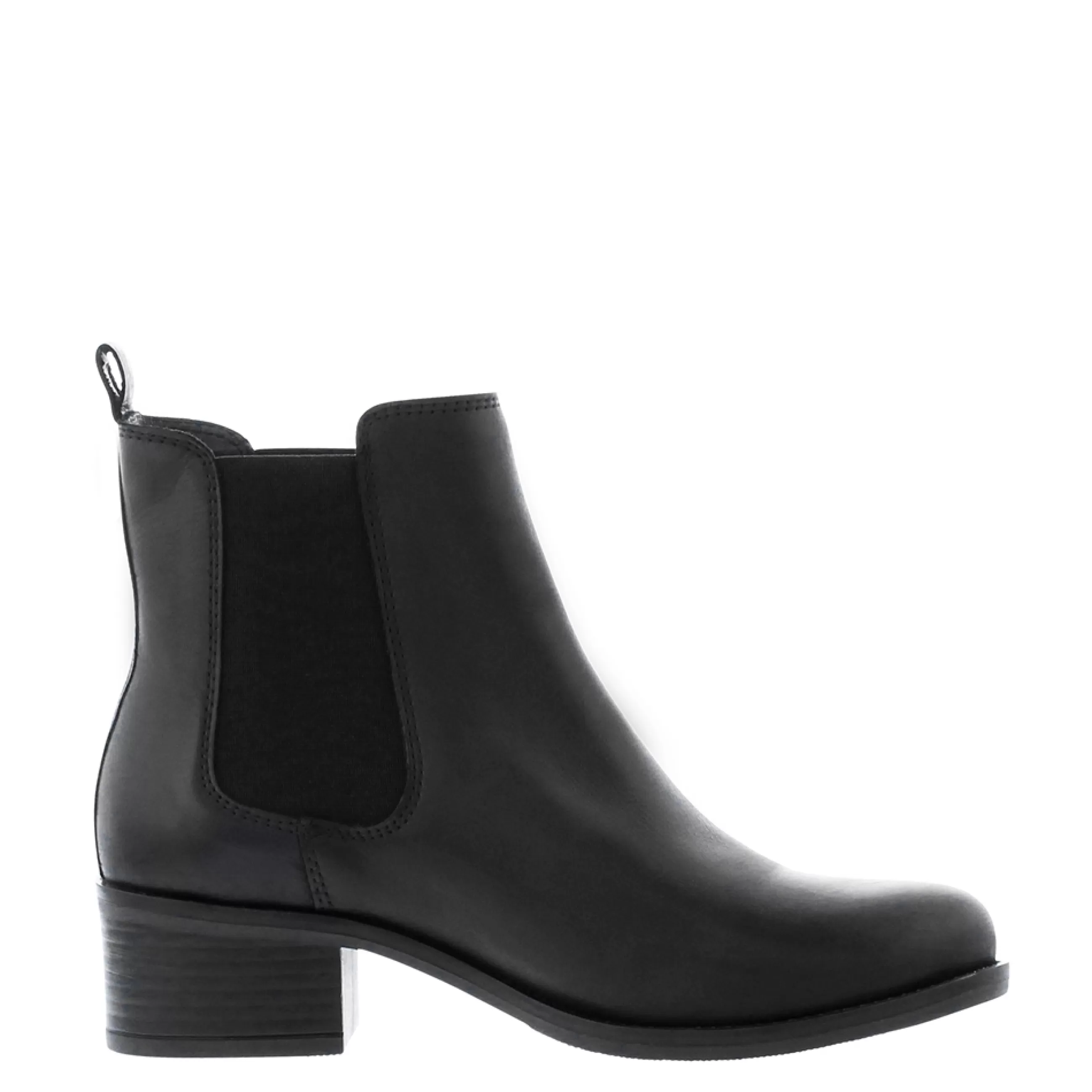 Stormi Black Leather Mid Heel Chelsea Boots>Carl Scarpa Sale