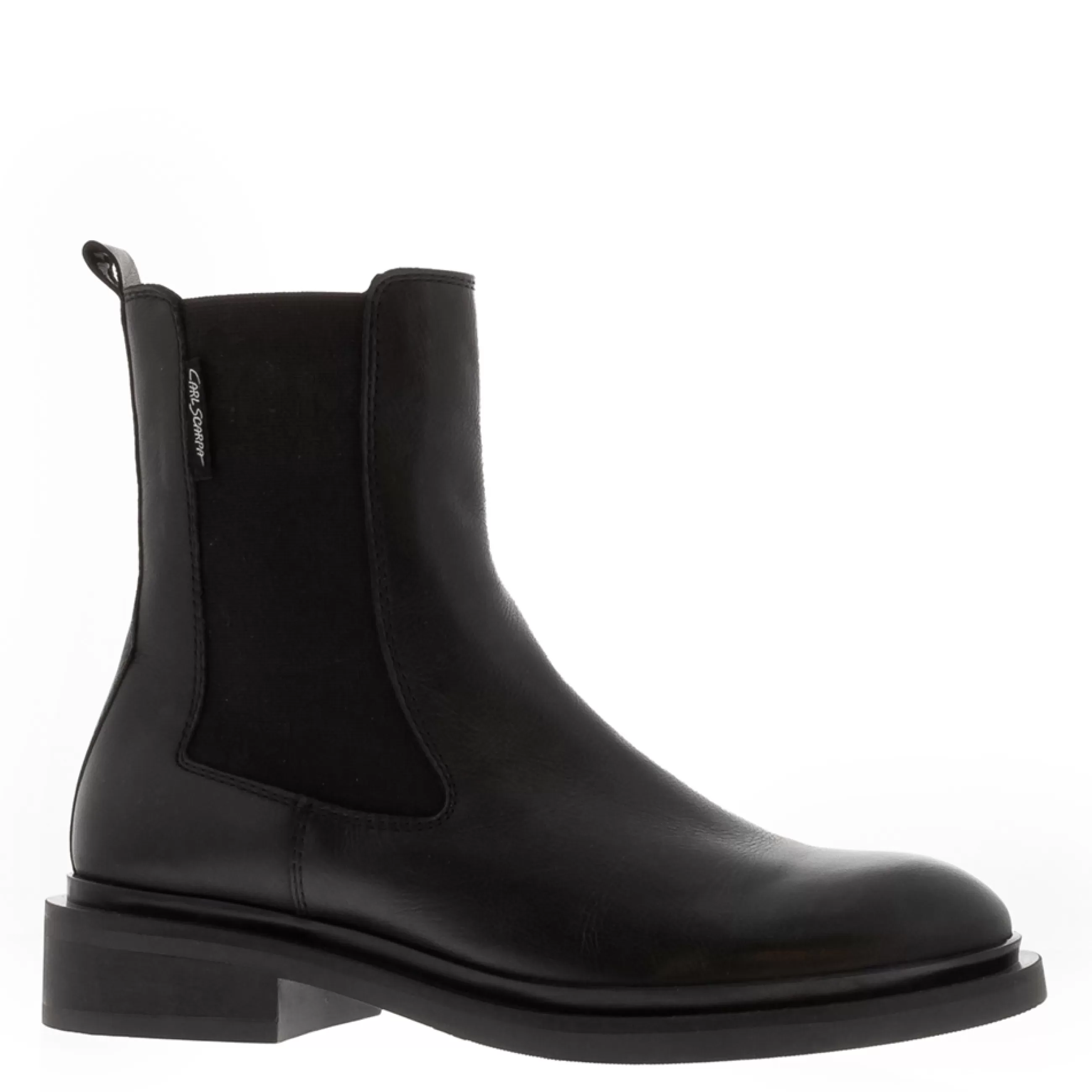 Torino Black Leather Chelsea Boots>Carl Scarpa Clearance