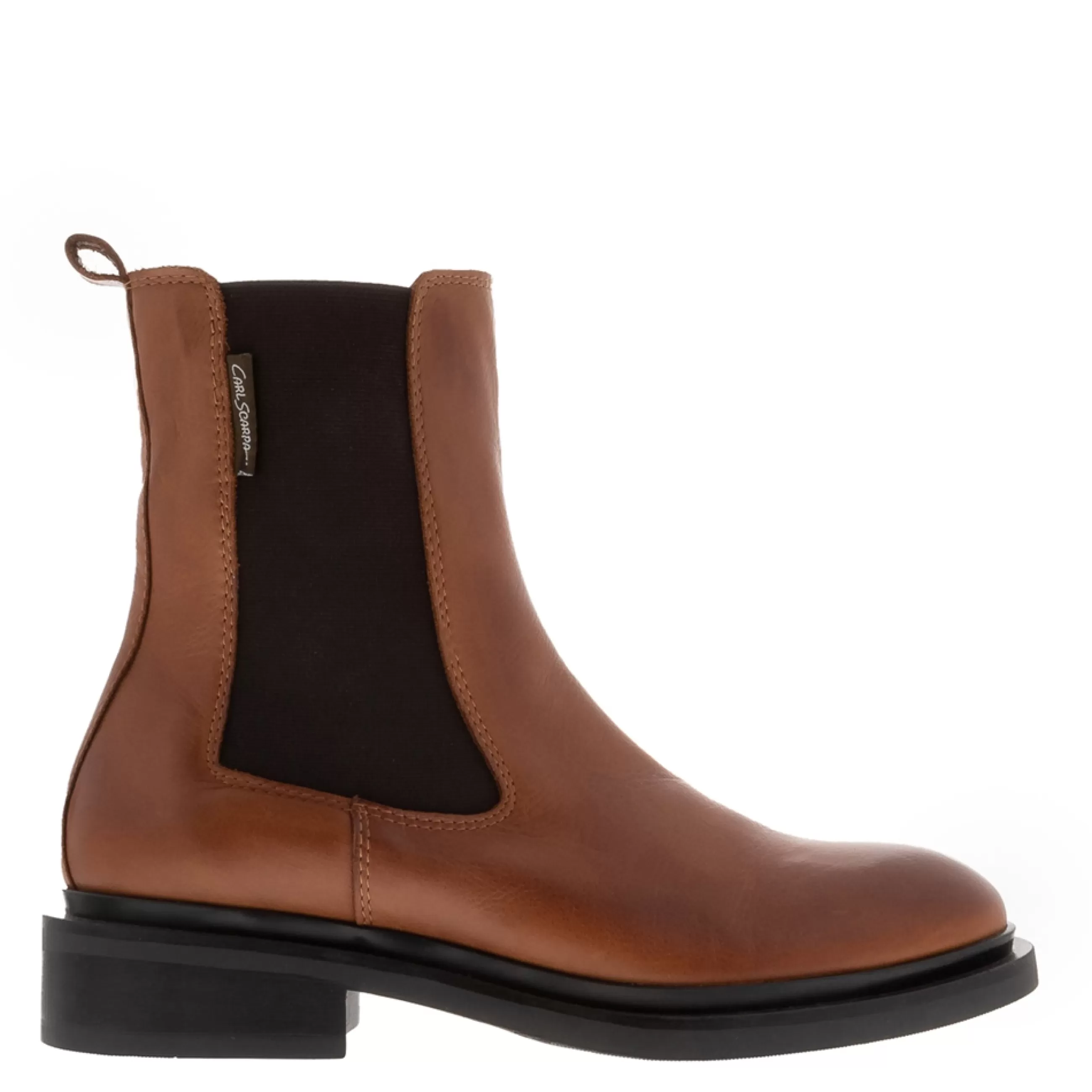 Torino Tan Leather Chelsea Boots>Carl Scarpa Fashion