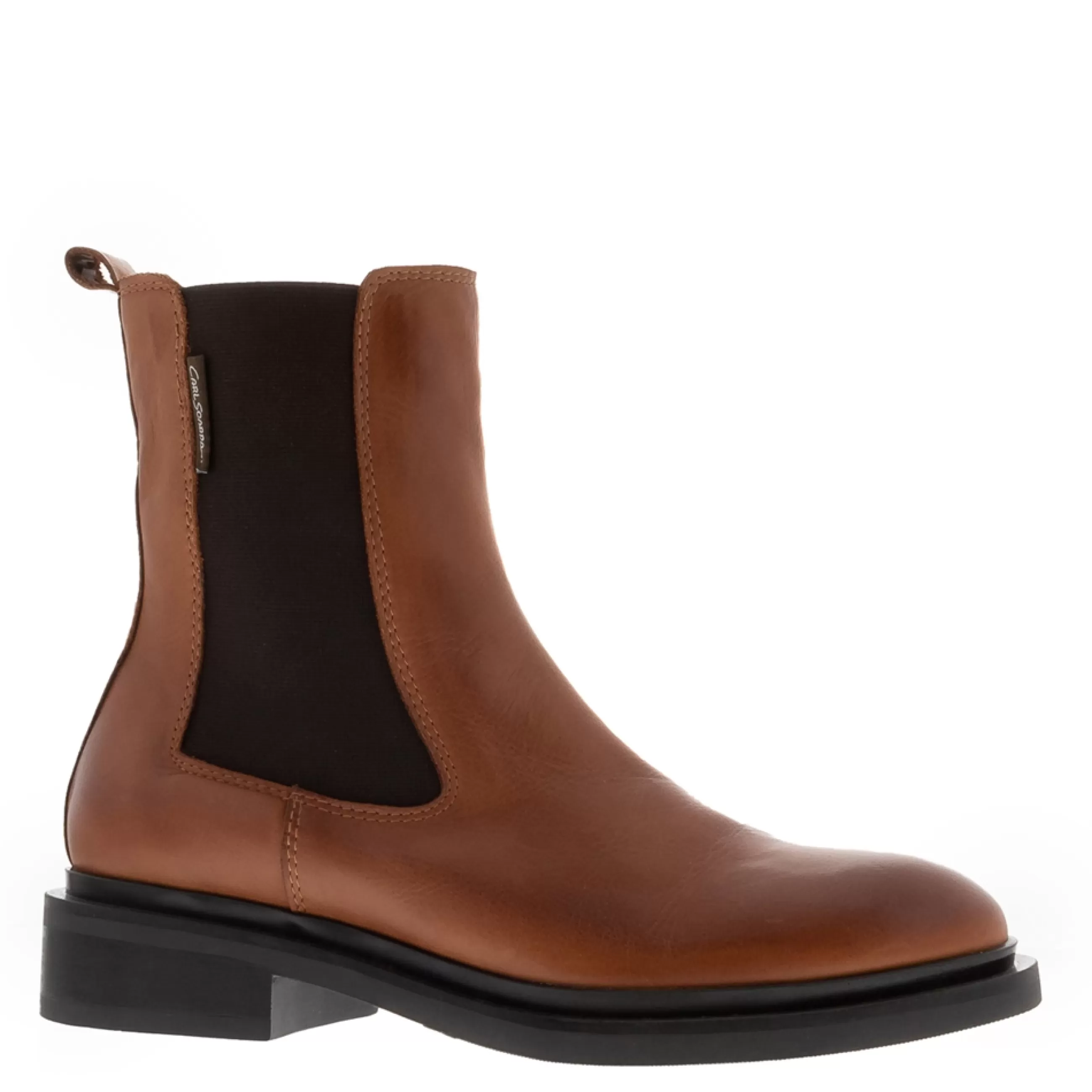 Torino Tan Leather Chelsea Boots>Carl Scarpa Fashion