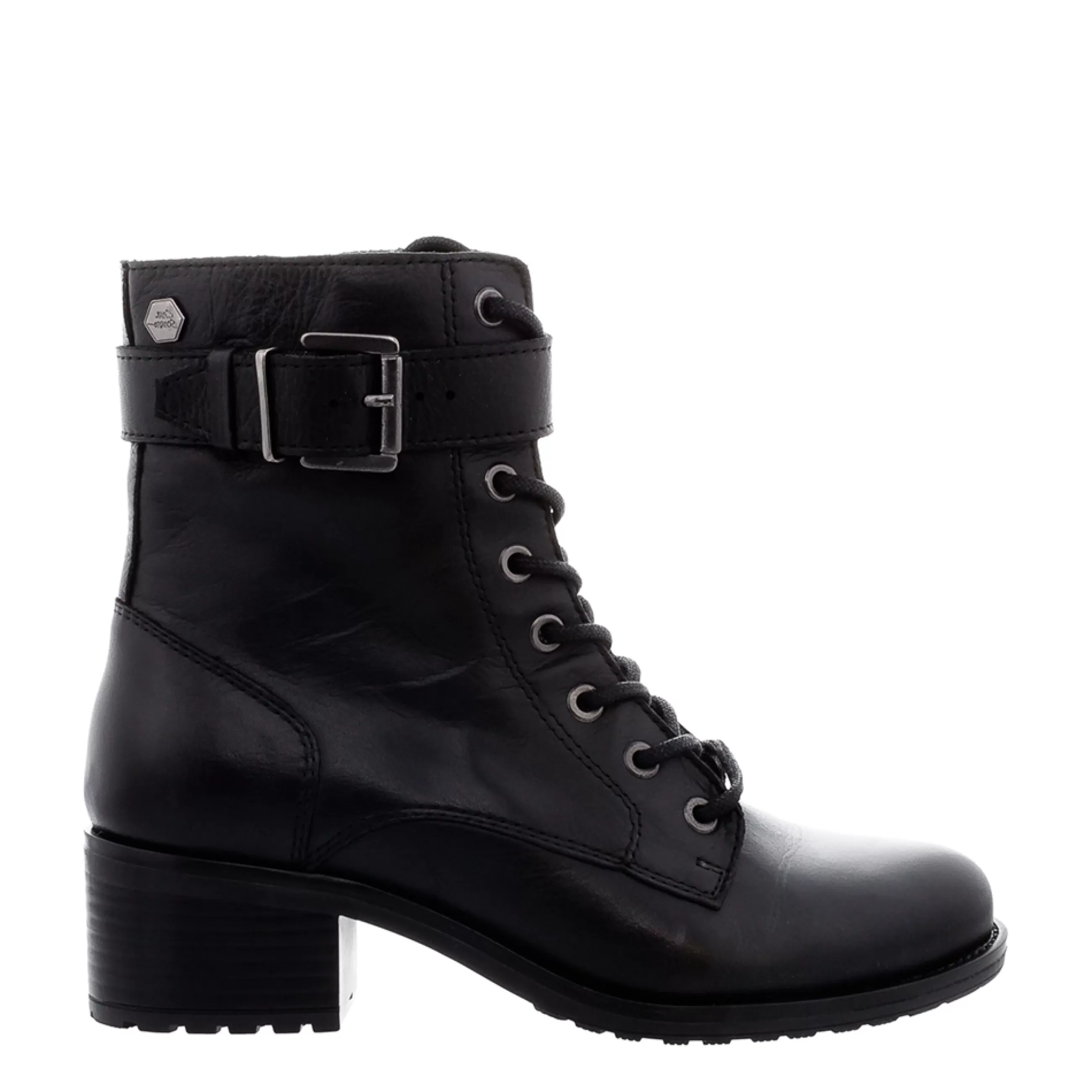 Turner Black Leather Lace Up Ankle Boots>Carl Scarpa Clearance