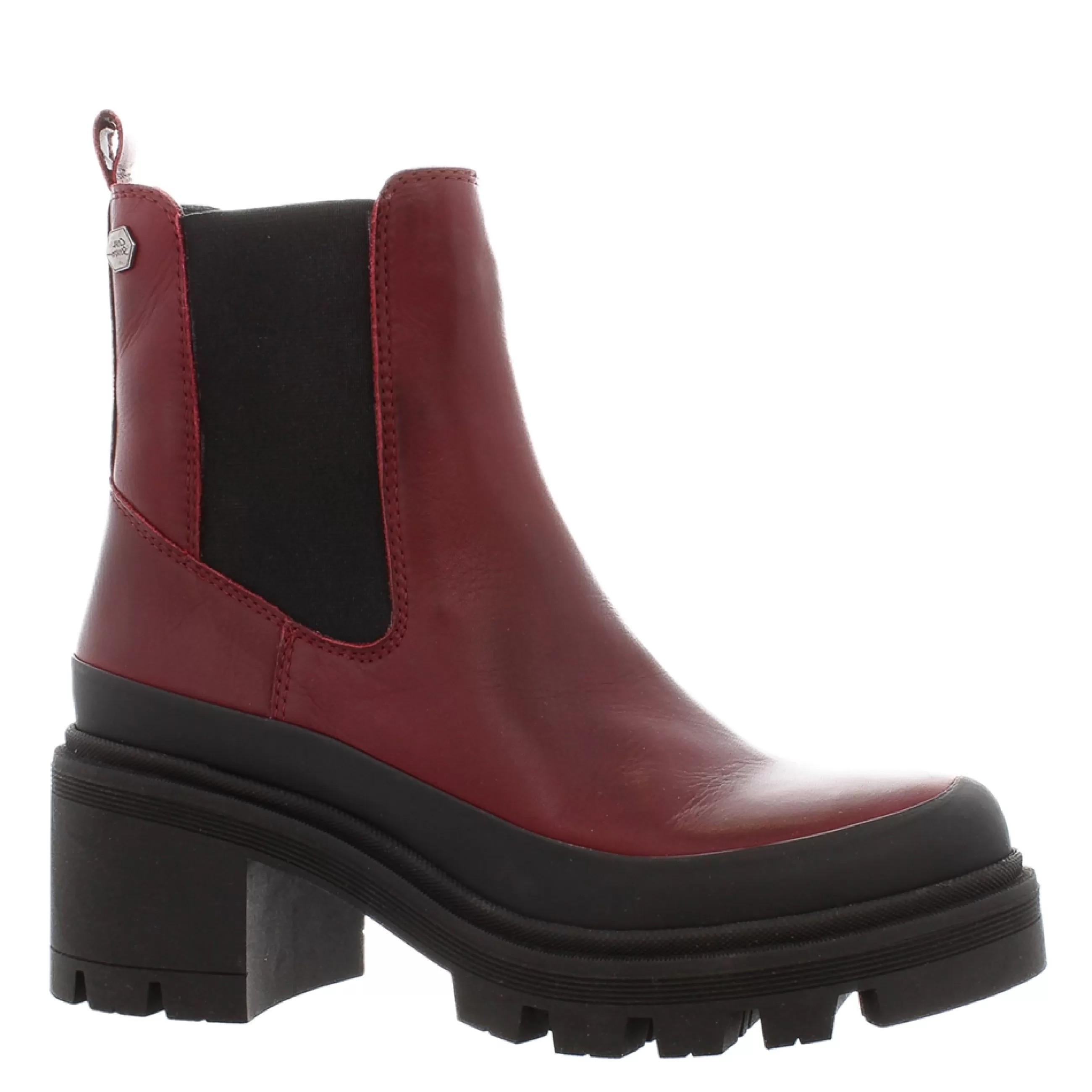 Wild Burgundy Leather Chunky Heel Ankle Boots>Carl Scarpa Sale